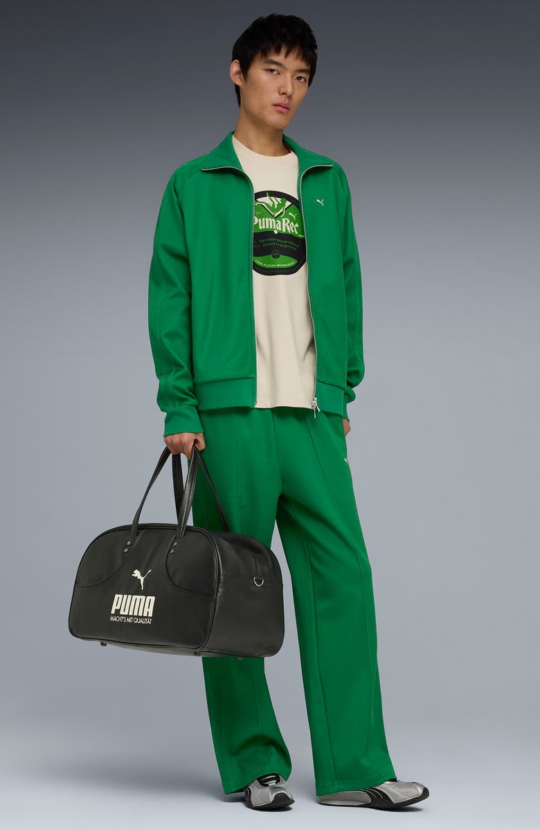 PUMA T7 Track Pants, Alternate, color, Archive Green