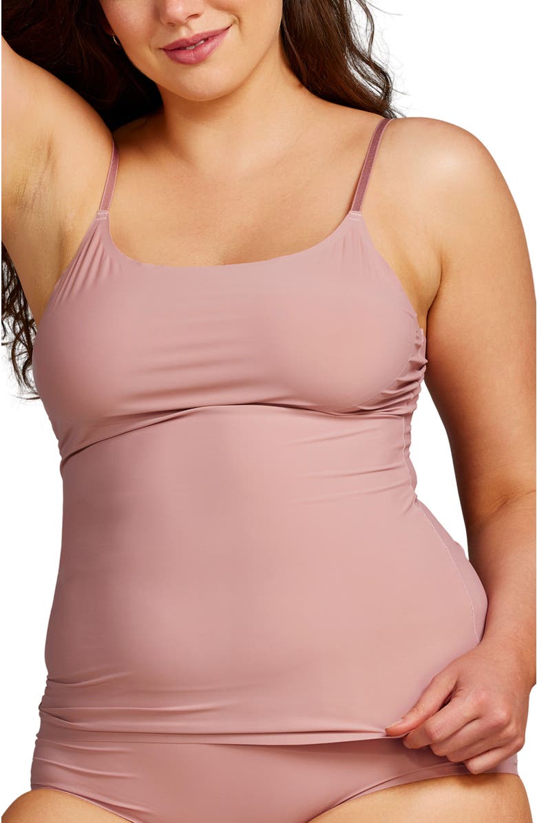 Siella Invisible Camisole, Main, color, Dusty Rose