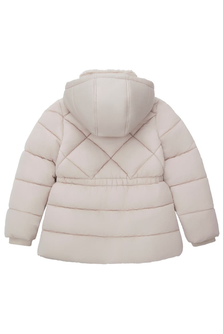 Kids' Timeless Quilted Coat, Alternate, color, Ivory