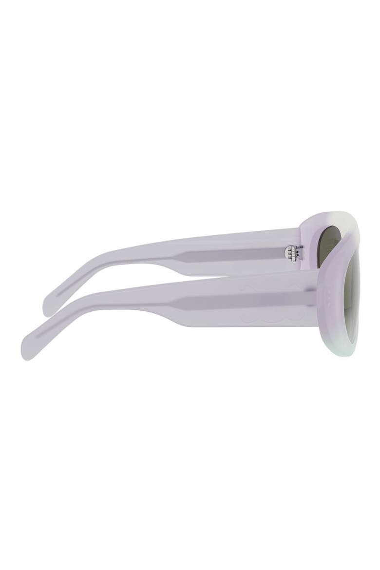 Triomphe Stamp 57mm Pilot Sunglasses, Alternate, color, LILAC/ OTHER / GRADIENT BROWN