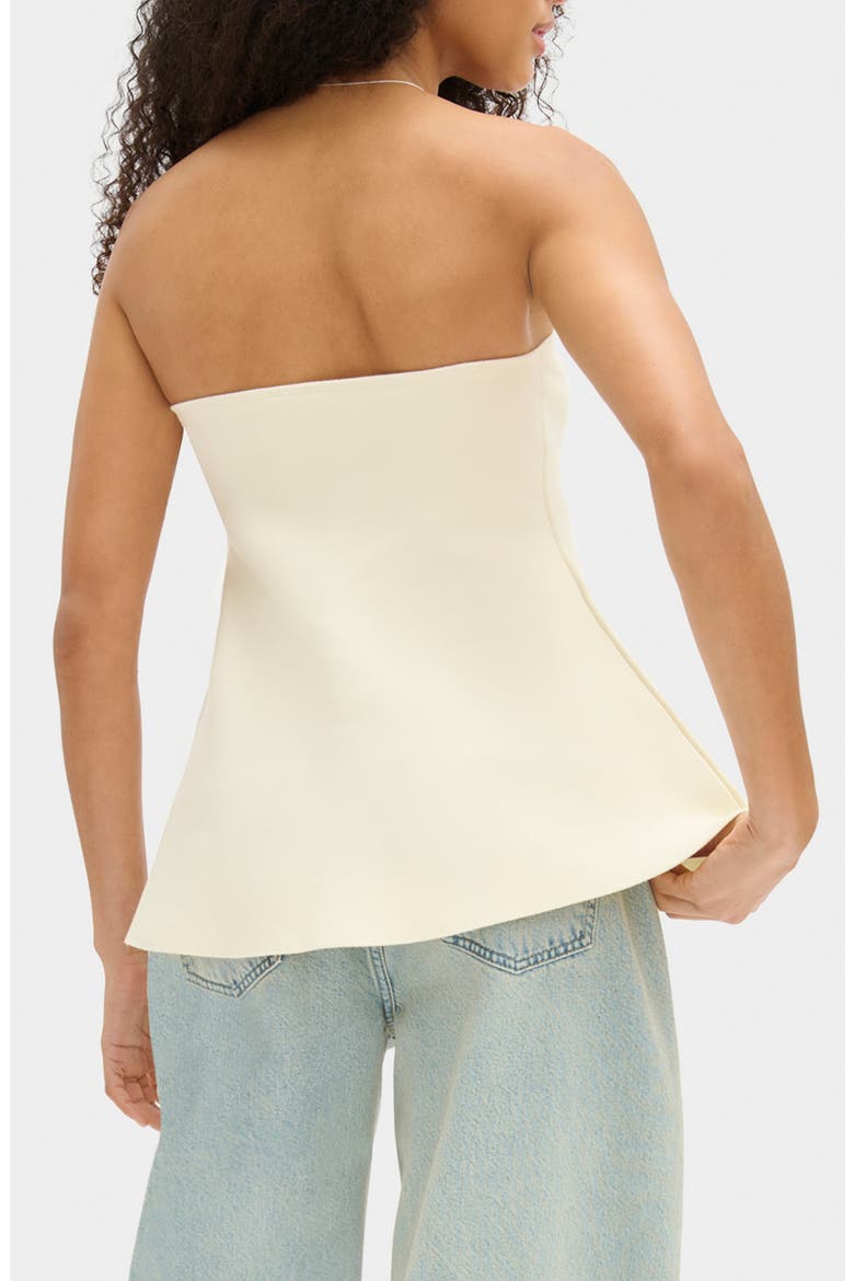 Amy Flared Strapless Top, Alternate, color, IVORY