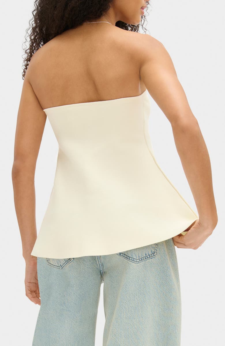 ALIGNE Amy Flared Strapless Top, Alternate, color, Ivory