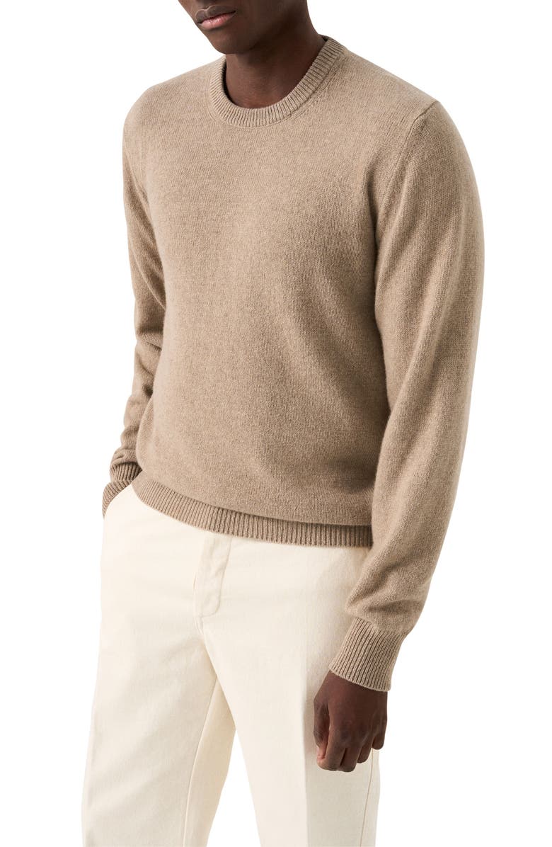 Eton Crewneck Cashmere Sweater, Main, color, Light Beige