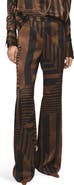MANGO Satin Stripe Pants