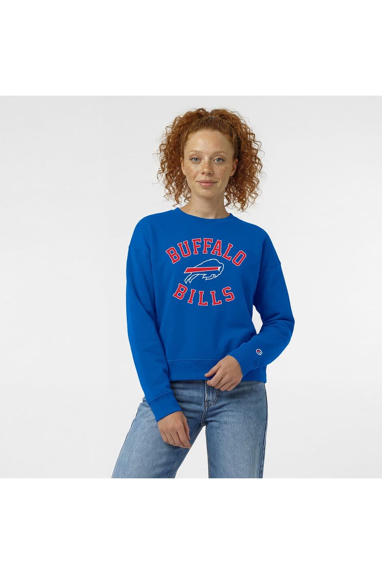 Women's Champion  Royal Buffalo Bills Heart & Soul Powerblend Sweatshirt, Main, color, Royal