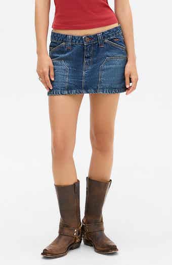 BDG Urban Outfitters Low Rise Carpenter Denim Miniskirt