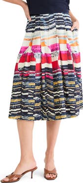 NIC+ZOE Rising Sun Midi Skirt