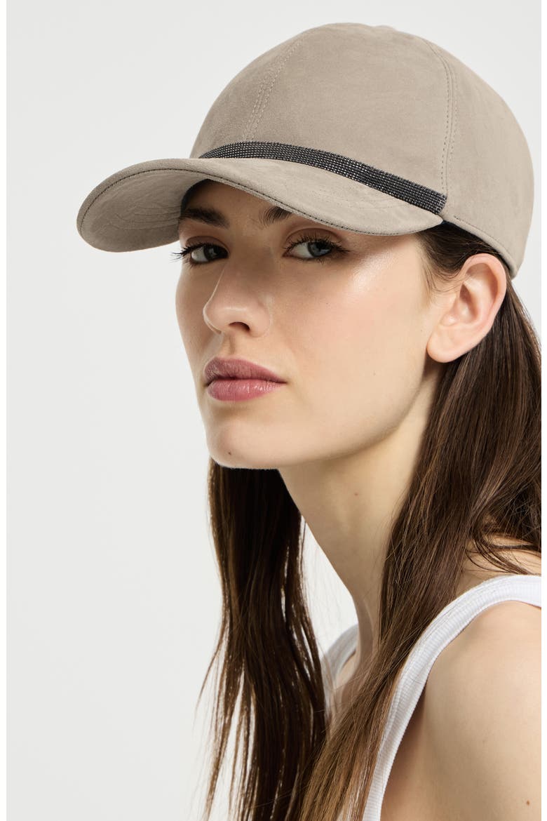 Suede baseball cap, Alternate, color, Light Grey