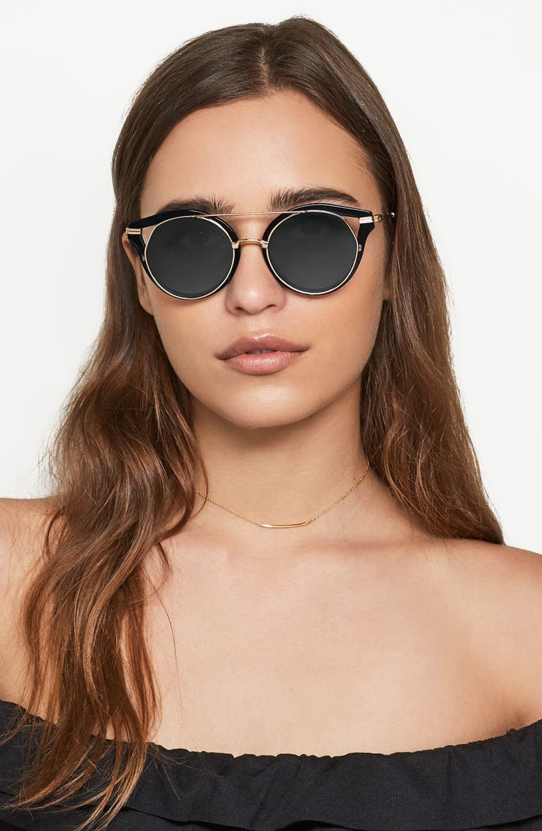 Sonix Preston 51mm Gradient Round Sunglasses, Alternate, color, 