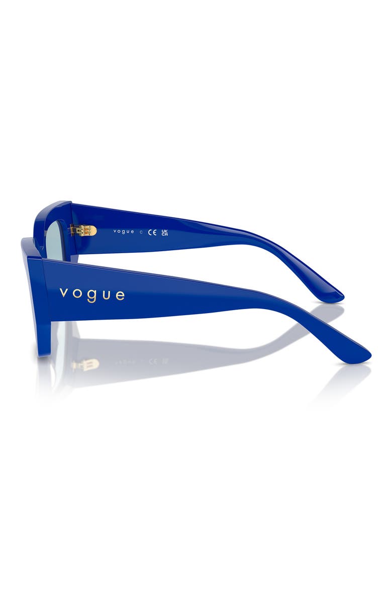 51mm Irregular Sunglasses, Alternate, color, BLUE