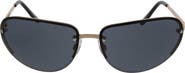 BCBGeneration 62mm Rimless Racer Wrap Sunglasses