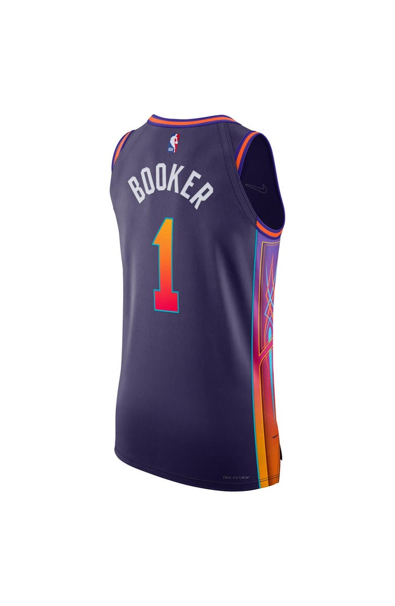 Nike Men's Nike Devin Booker Purple Phoenix Suns  Authentic Jersey - City Edition, Alternate, color, 