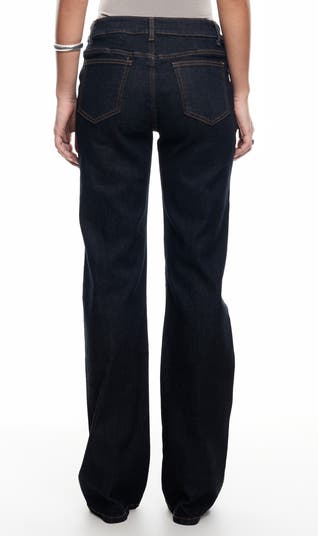 Cocoon Dipped Low Rise Straight Leg Jeans