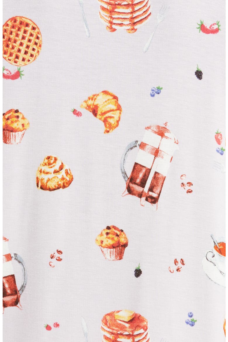All American Long Sleeve Jersey Pajamas, Alternate, color, BELOVED BREAKFAST