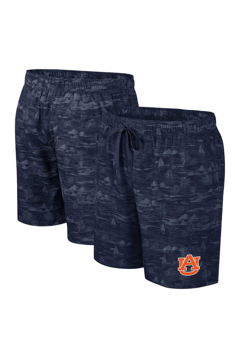 COLOSSEUM Men's Colosseum Navy Auburn Tigers Ozark Swim Shorts, Alternate, color, 