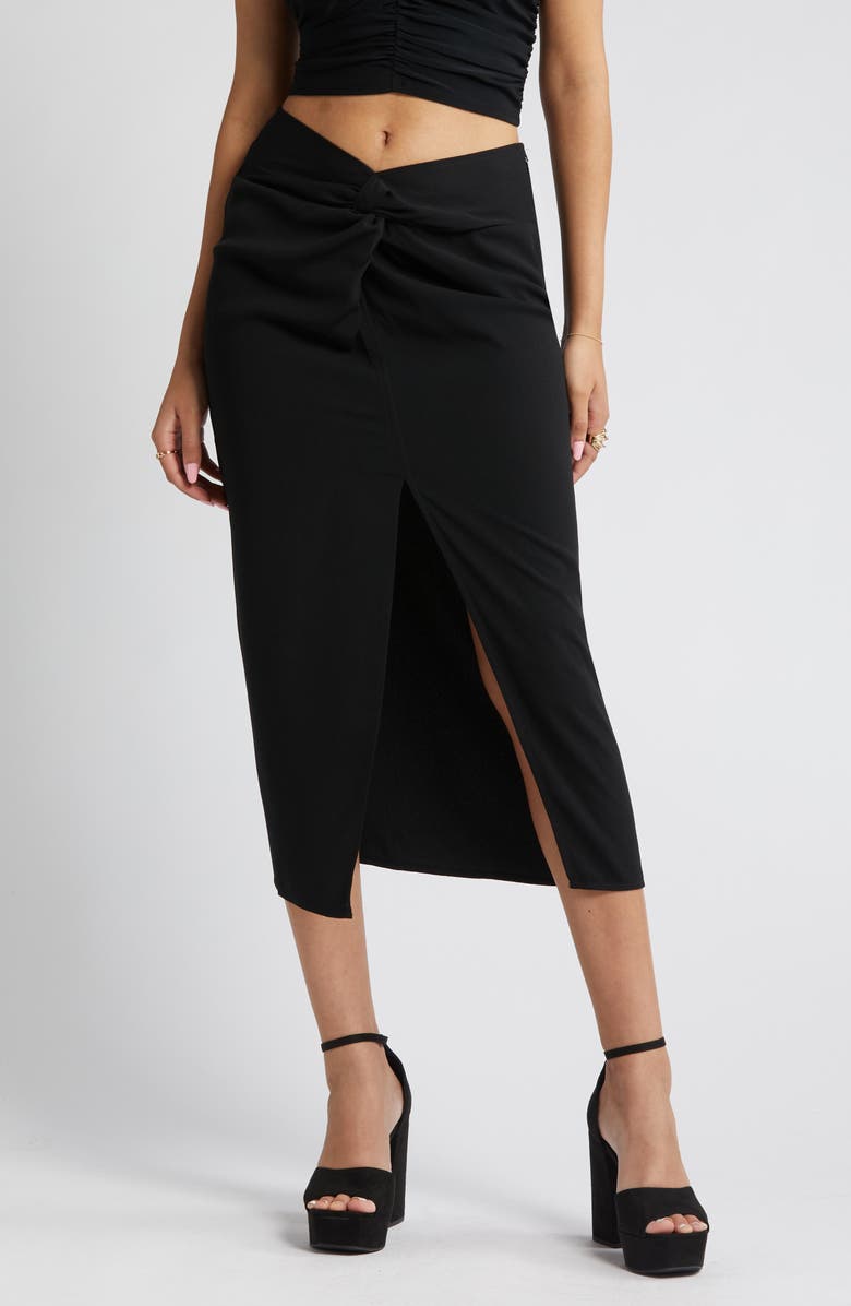 Open Edit Twist Front Skirt, Alternate, color, 