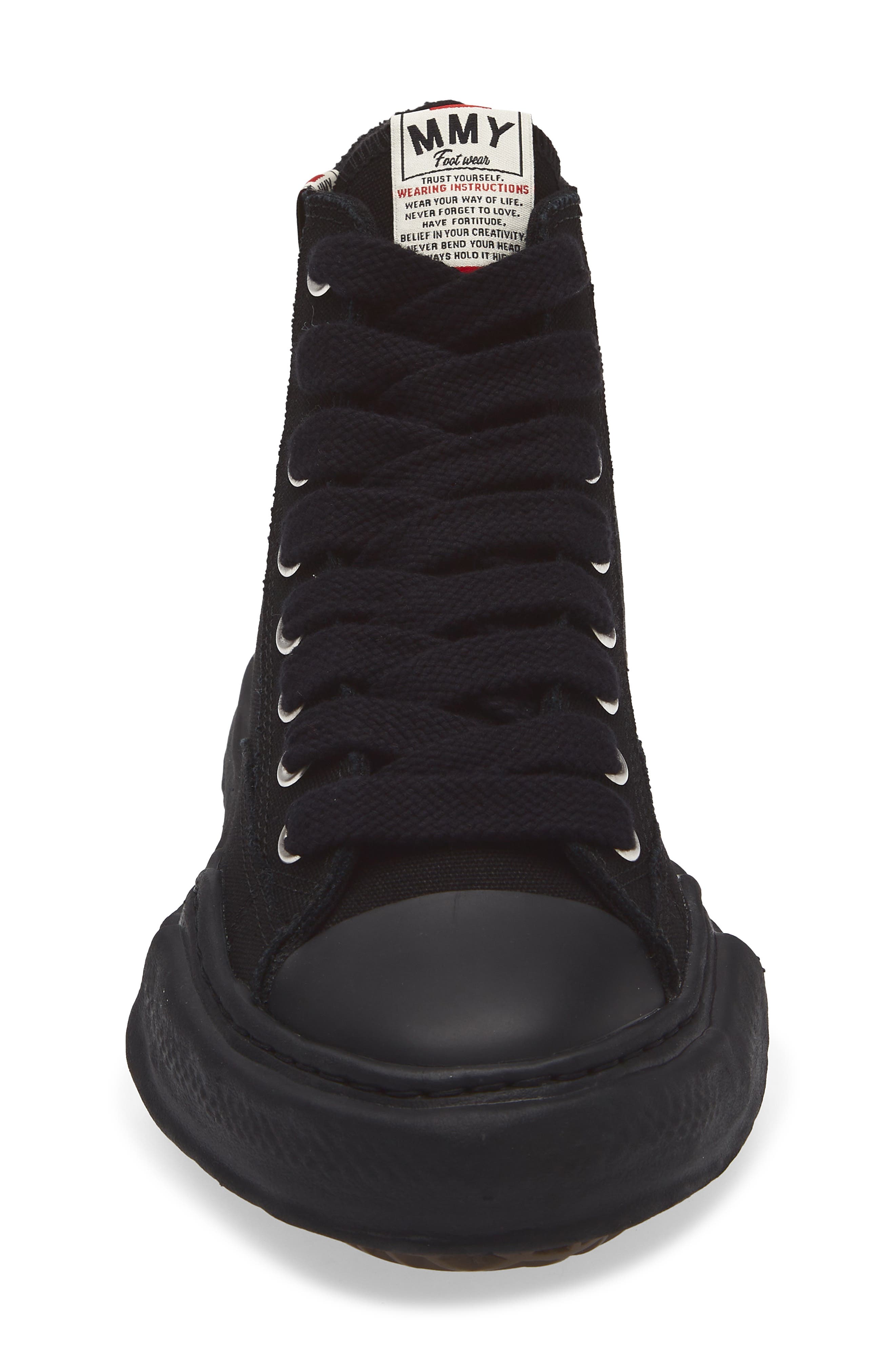 Maison MIHARA YASUHIRO Peterson High Top Sneaker, Alternate, color, Black/ Black