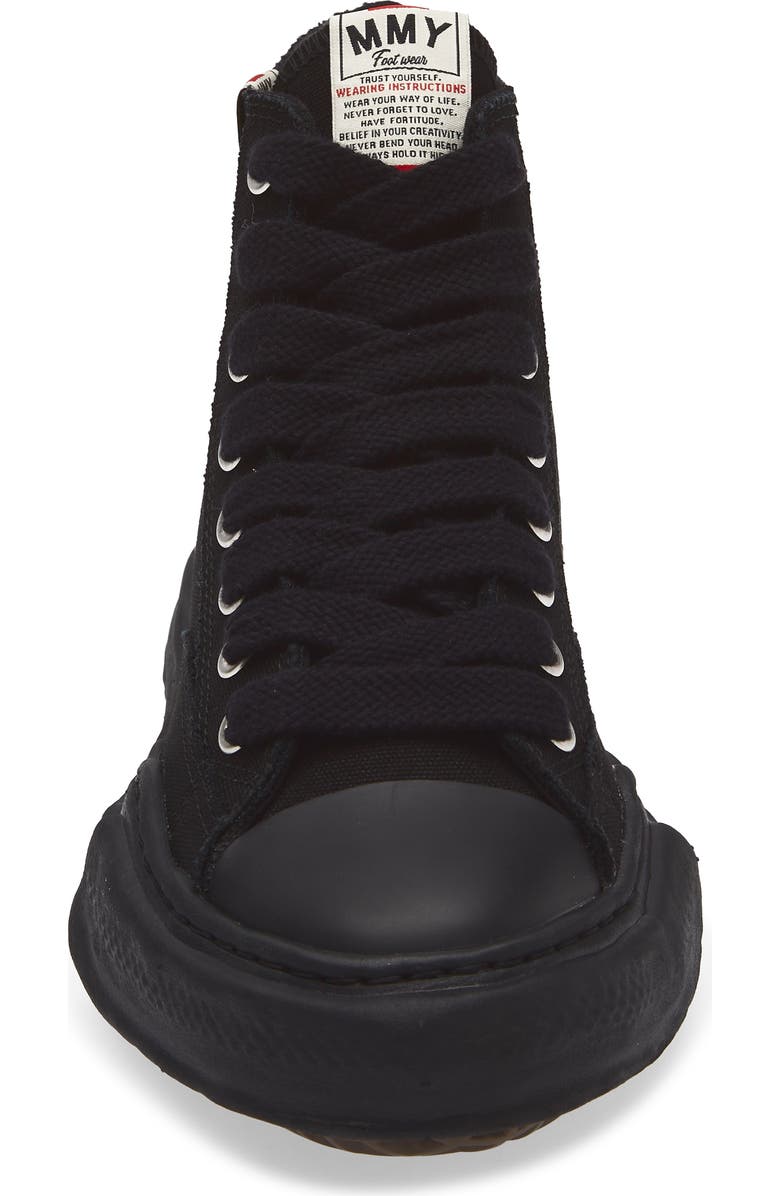 Maison MIHARA YASUHIRO Peterson High Top Sneaker, Alternate, color, Black/ Black