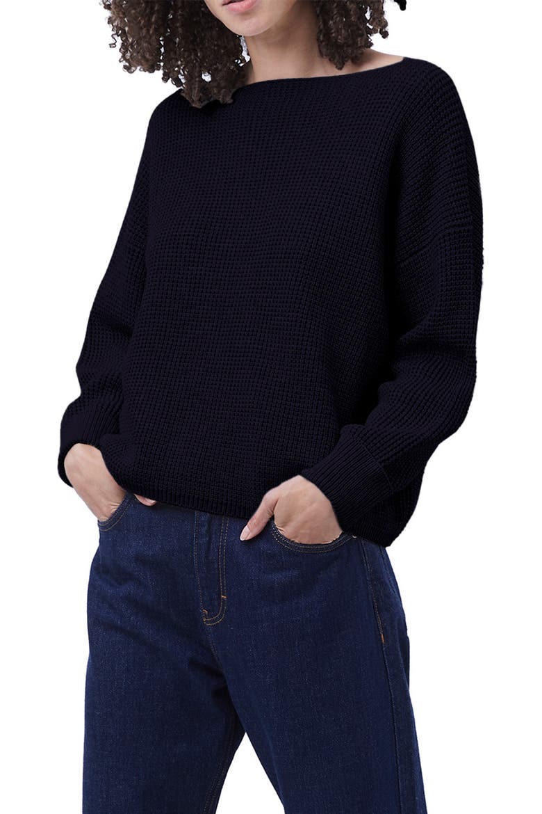 Mozart Waffle Knit Sweater, Main, color, UTILITY BLUE