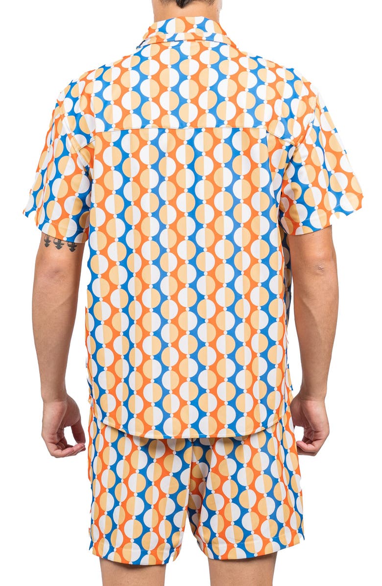 D.RT Dot Short Sleeve Button-Up Camp Shirt, Alternate, color, 