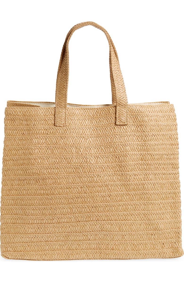 BTB Los Angeles Just Beachy Straw Tote, Alternate, color,