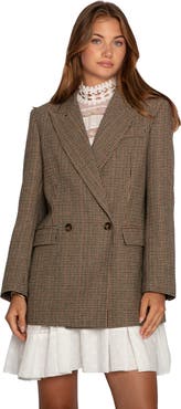 Belle & Bloom Big Brother Talk Double Breasted Blazer