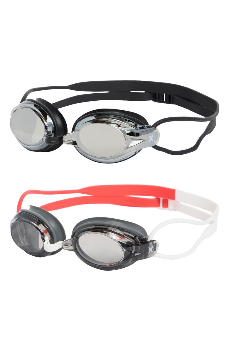 Hurley Kids' 2-Pack Phantom Swim Goggles, Main, color, 