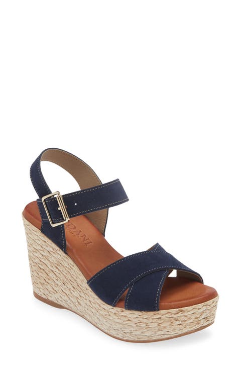 Brittany Ankle Strap Espadrille Platform Wedge Sandal (Women)