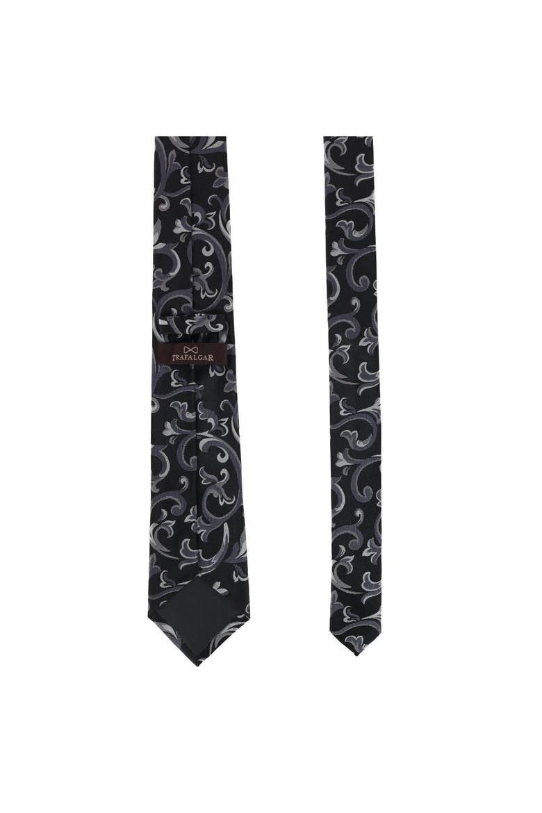 Christian the Romantic Brocade Silk Necktie, Alternate, color, Silver
