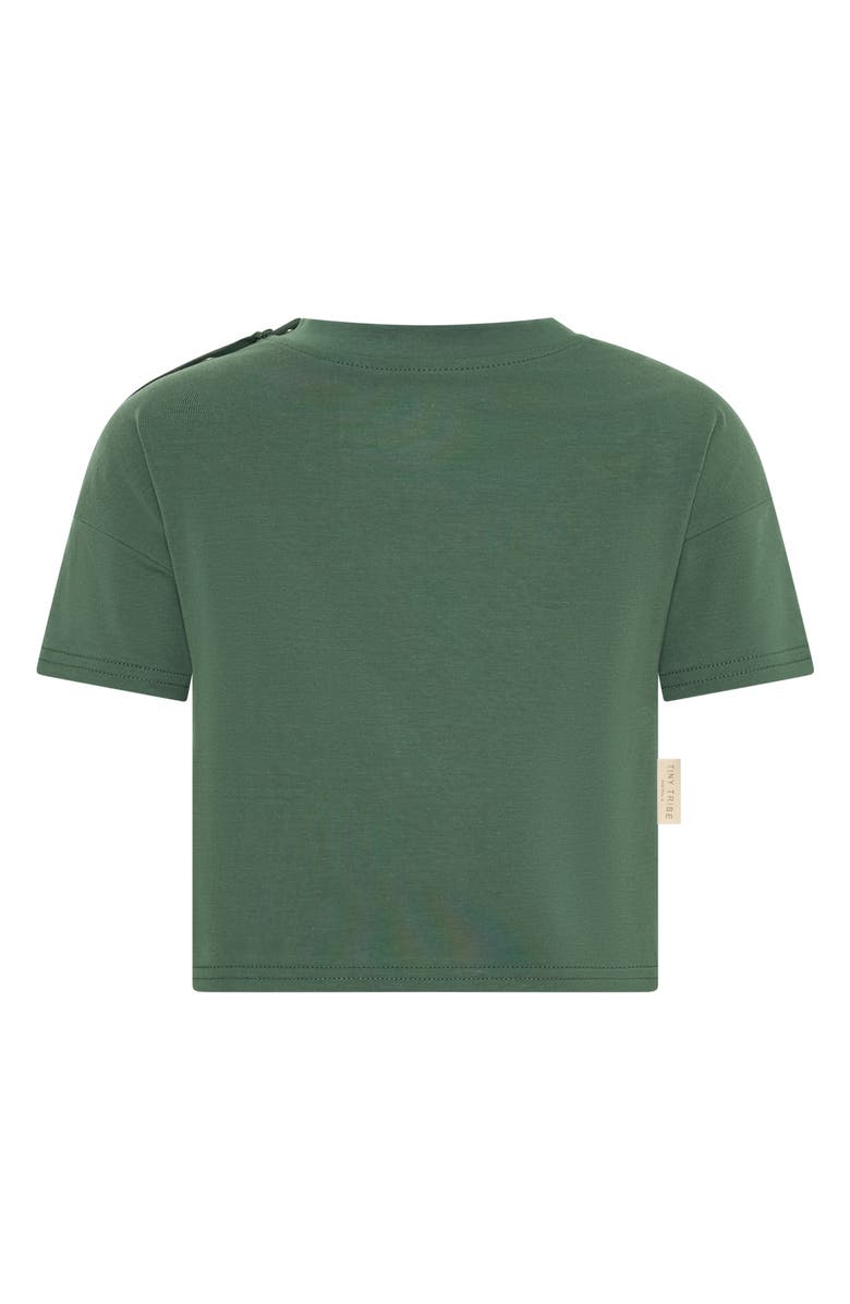 TINY TRIBE Core Stretch Cotton T-Shirt, Alternate, color, Olive