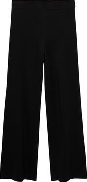 MANGO Contrast Stripe Straight Leg Pants