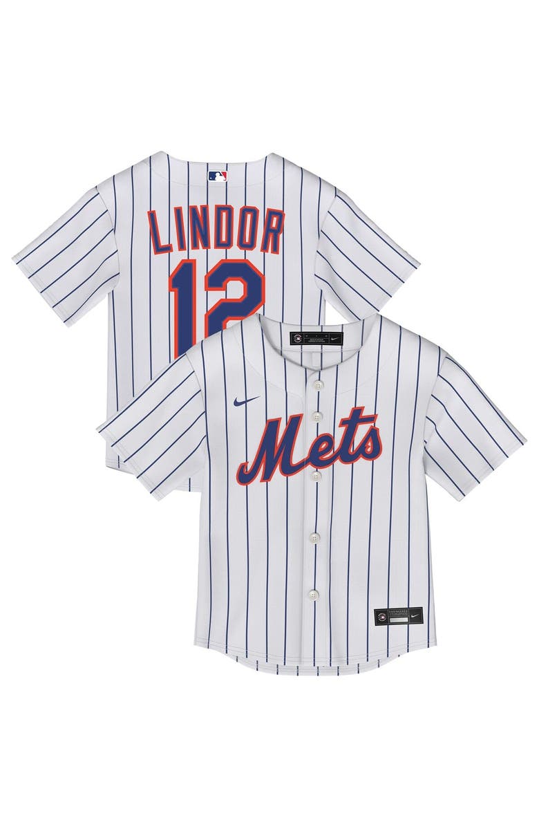 Nike Infant Nike Francisco Lindor White New York Mets Home Replica Jersey, Main, color, White
