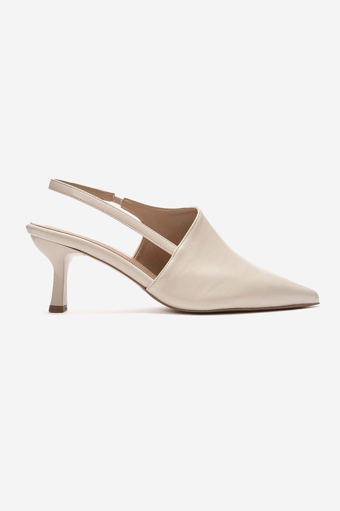 Yarel Stiletto Slingback Pump, Alternate, color, Ecru