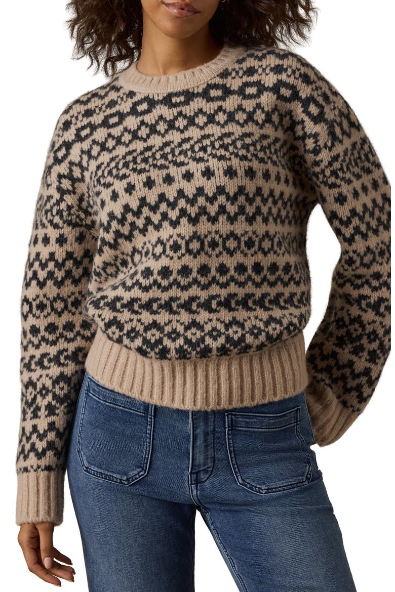 Apres Fair Isle Crewneck Sweater, Main, color, CABINSIDE FAIRISLE