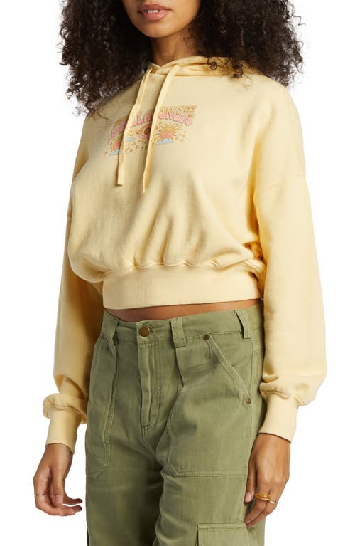 Shop Billabong All Time Graphic Hoodie In Retro Yellow