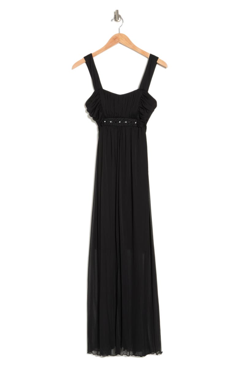 Connected Apparel Wide Strap Chiffon Maxi Dress, Alternate, color, 