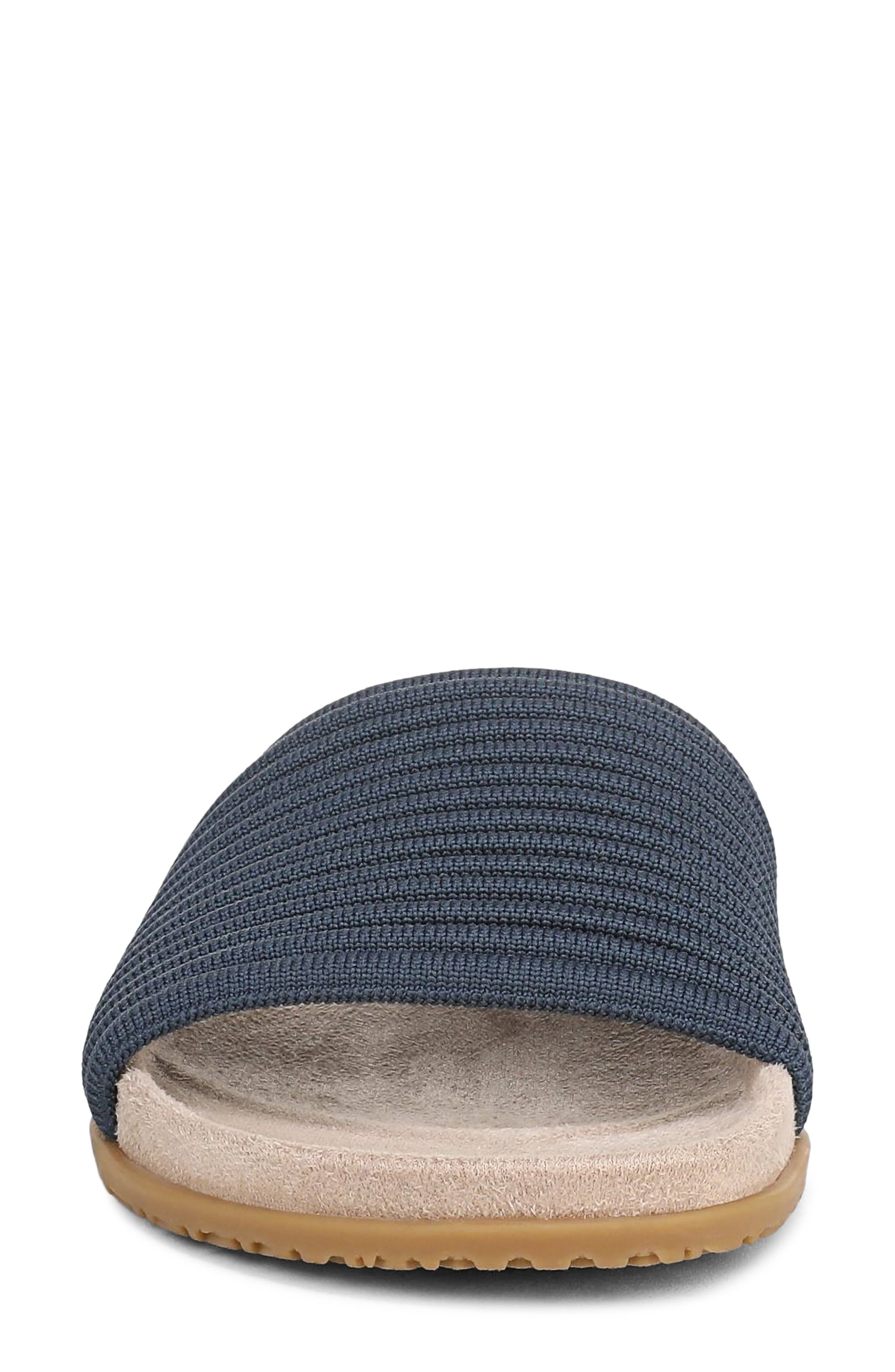 Evie Slide Sandal, Alternate, color, DARK DENIM