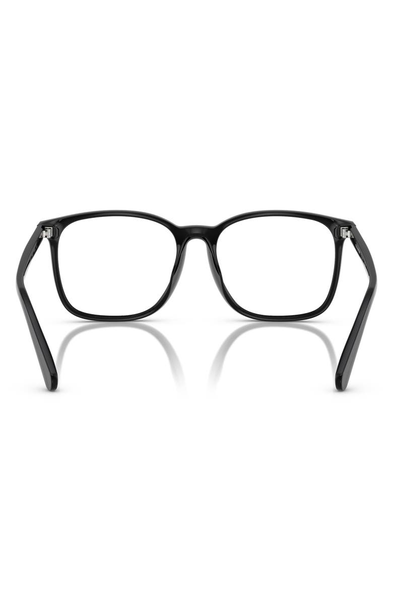COACH 55mm Square Optical Glasses, Alternate, color, Black / Demo Lens
