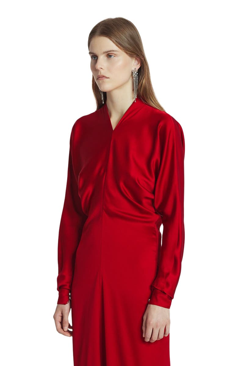 Lanvin FITTED SILK DRESS, Alternate, color, 