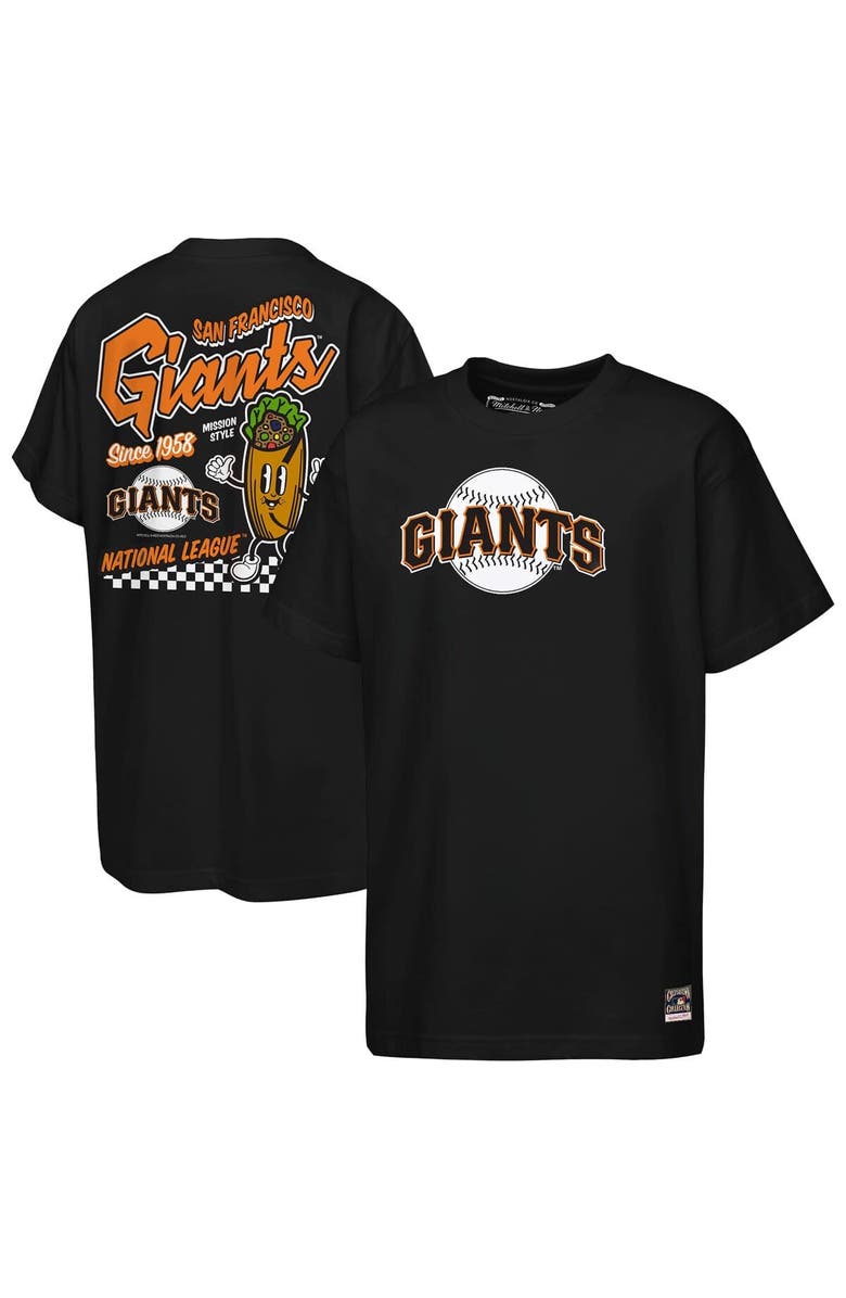 Mitchell & Ness Youth Mitchell & Ness Black San Francisco Giants Cooperstown Concession T-Shirt, Main, color, Black