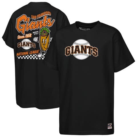 Youth Mitchell & Ness  Black San Francisco Giants Cooperstown Concession T-Shirt