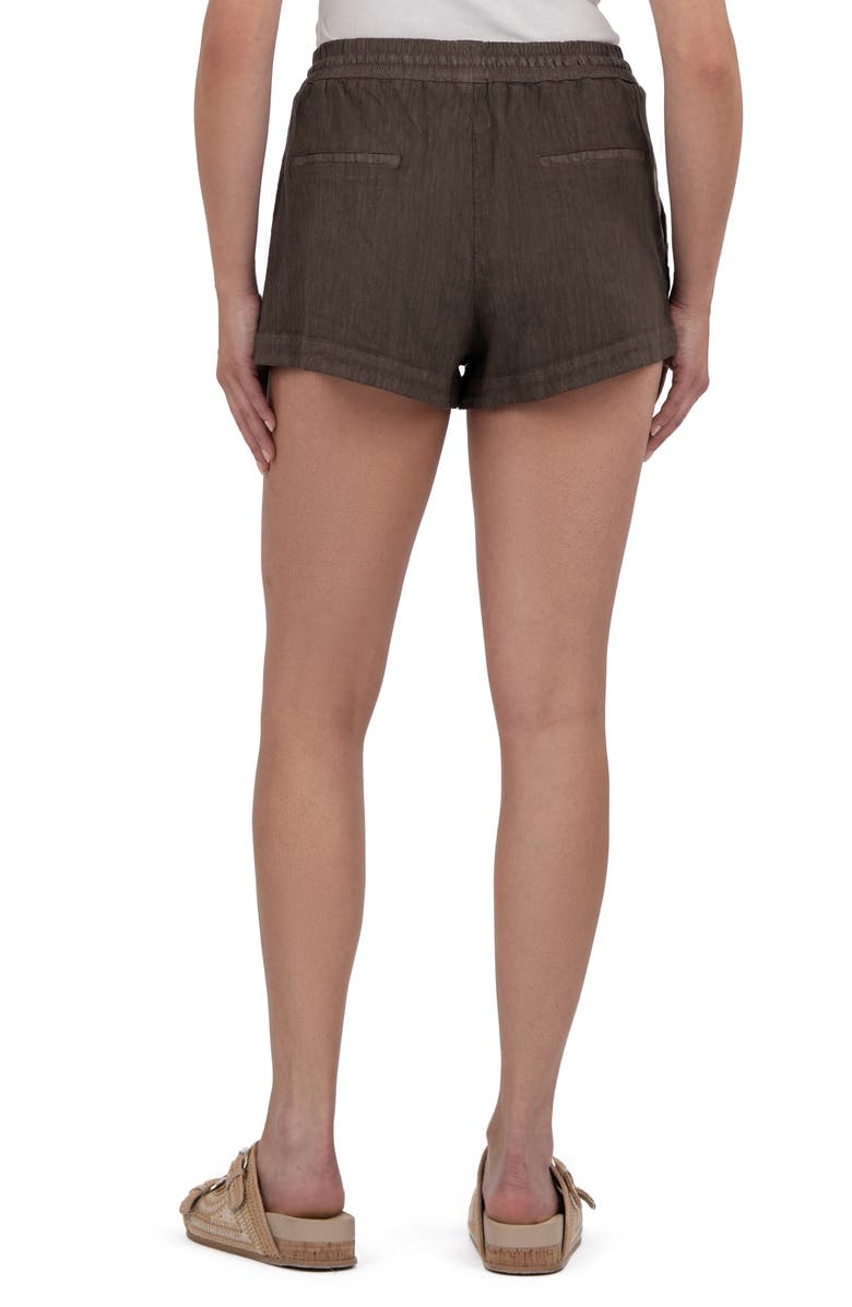 KUT from the Kloth Illiana Drawstring Shorts, Alternate, color, Chocolate