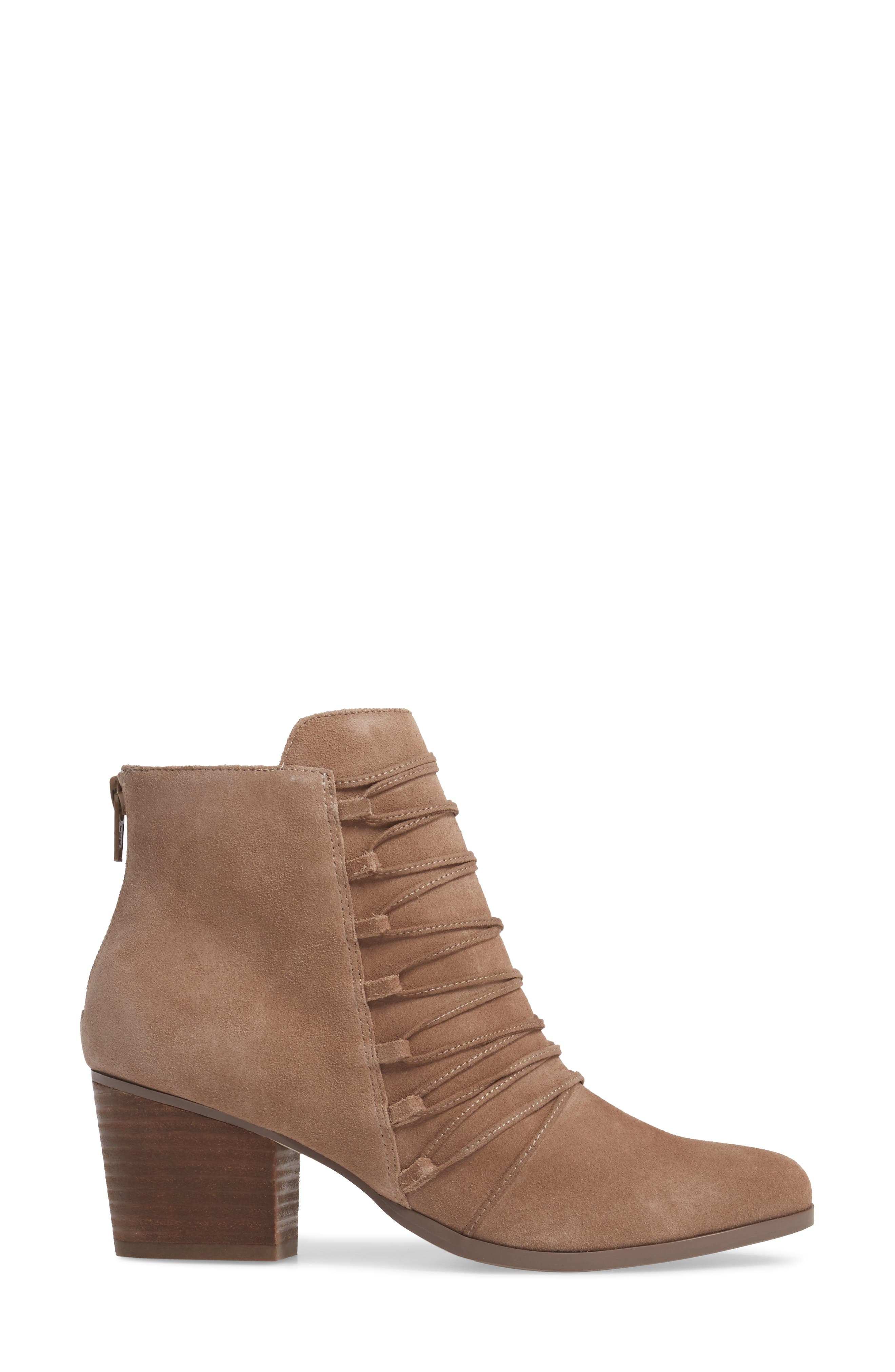 Bellevue Bootie, Alternate, color, NIGHT TAUPE SUEDE