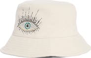 Kurt Geiger London Evil Eye Embellished Bucket Hat