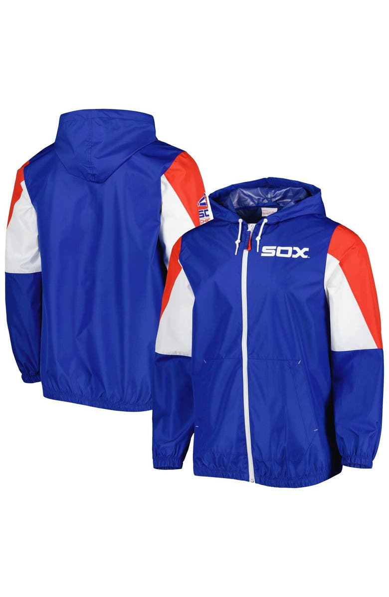 Mitchell & Ness Men's Mitchell & Ness Royal Chicago White Sox Throw It Back Full-Zip Windbreaker Jacket, Main, color, Royal