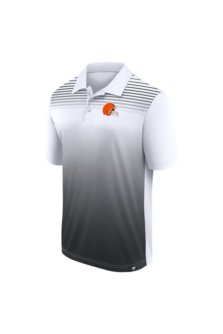 Men's Logo Athletic White Cleveland Browns Sandlot Game Polo, Alternate, color, White