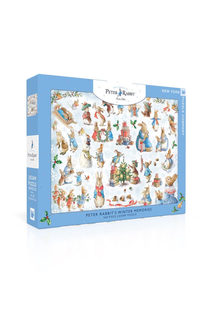 NEW YORK PUZZLE COMPANY Peter Rabbit's Winter Memories 500 Piece Puzzle, Alternate, color, NO COLOR