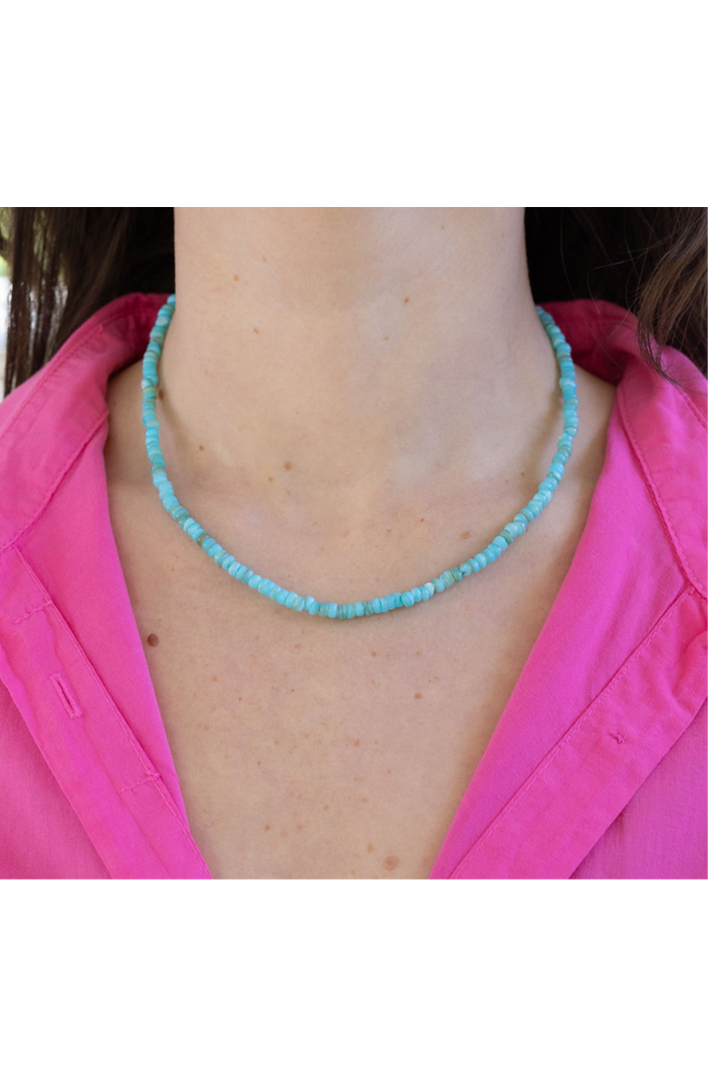 Erin McDermott Jewelry Amalfi Turquoise Dreaming Necklace, Alternate, color, Blue