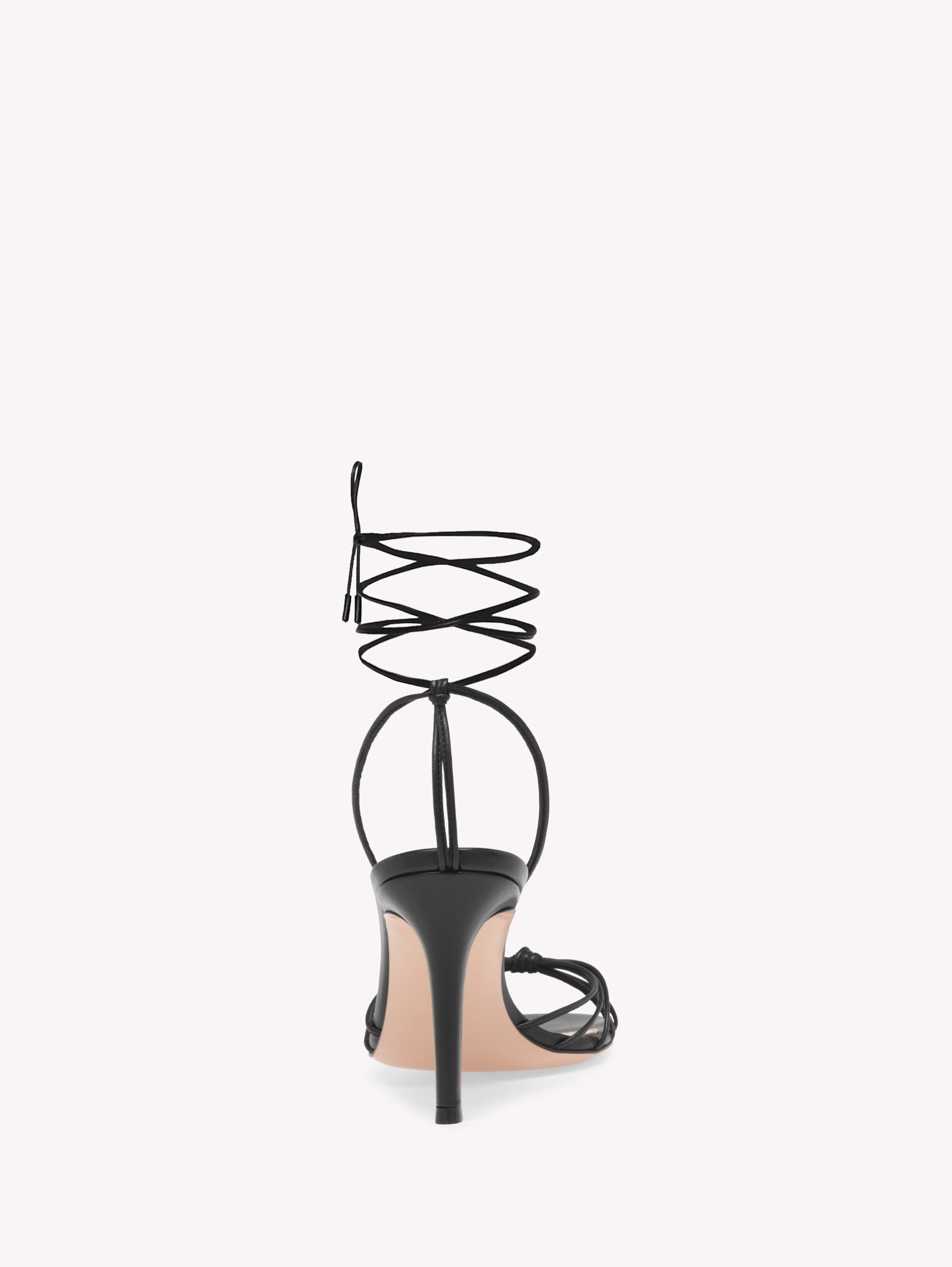 Gianvito Rossi Gwyneth 85 Sandals, Alternate, color, Black Nappa