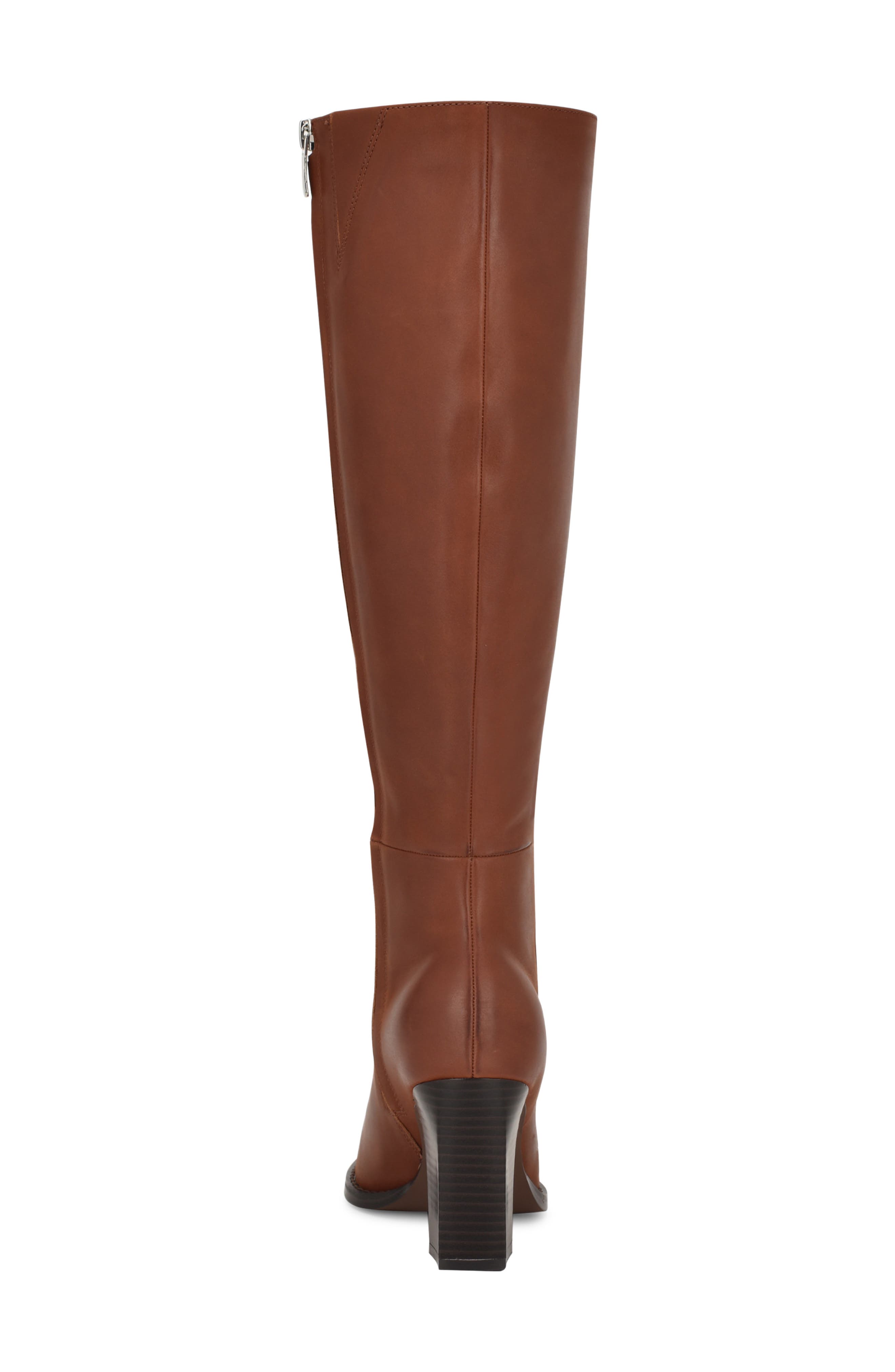 Nine West Zazz Knee High Boot, Alternate, color, Cognac